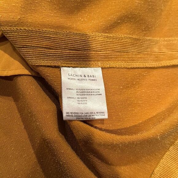 Sachin & Babi Woman YellowCourderoy Mini Dress XL - Picture 4 of 4